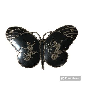 Vintage butterfly brooch stamped Siam sterling